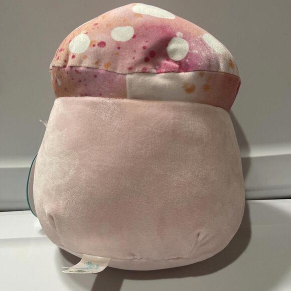 Squishmallow 8" Molly Mushroom Soft Speckled Pink Tie Die Veggie Plush New w/tag - Picture 2 of 3